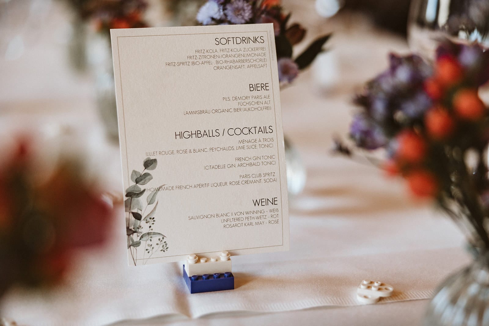 Herrenhaus Cromford Ratingen 25hours Hotel Düsseldorf Hochzeitsfotograf - Essenskarte