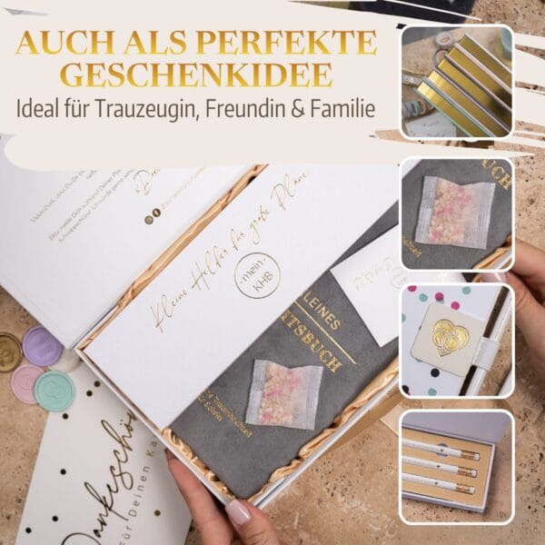 Mein kleines Hochzeitsbuch Hochzeitsplaner Wedding Planner Grau 5 Mein kleines Hochzeitsbuch Hochzeitsplaner Wedding Planner Grau - Auch als perfekte Geschenkidee geeignet - ideal für Trauzeugin, Freundin und Familie