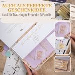 Mein kleines Hochzeitsbuch Hochzeitsplaner Wedding Planner Lila - Auch als perfekte Geschenkidee geeignet - ideal für Trauzeugin, Freundin und Familie