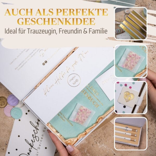 Mein kleines Hochzeitsbuch Hochzeitsplaner Wedding Planner Mint 5 Mein kleines Hochzeitsbuch Hochzeitsplaner Wedding Planner Mint - Auch als perfekte Geschenkidee geeignet - ideal für Trauzeugin, Freundin und Familie