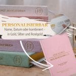 Mein kleines Hochzeitsbuch Hochzeitsplaner Wedding Planner Pink - Personalisierbar Name, Datum oder kombiniert - in Gold, Silber und Roségold