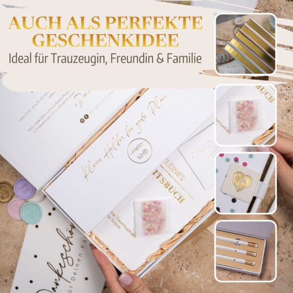 Mein kleines Hochzeitsbuch Hochzeitsplaner Wedding Planner Weiß 5 Mein kleines Hochzeitsbuch Hochzeitsplaner Wedding Planner Weiß - Auch als perfekte Geschenkidee geeignet - ideal für Trauzeugin, Freundin und Familie
